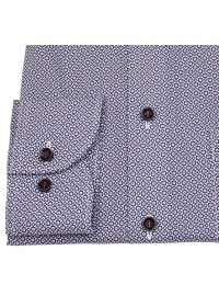 Marvelis Hemd - Modern Fit - Print - rot / blau - extra langer 69cm Arm - Thumbnail ID: arima442n8