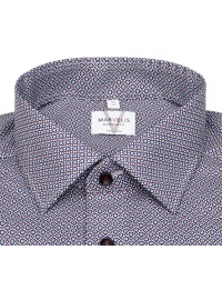 Marvelis Hemd - Modern Fit - Print - rot / blau - extra langer 69cm Arm - Thumbnail ID: arimv5wtau