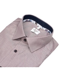 Marvelis Hemd - Modern Fit - Print - rot / weiß - extra langer 69cm Arm - Thumbnail ID: arim537ao9