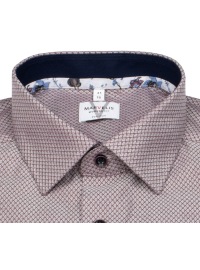 Marvelis Hemd - Modern Fit - Print - rot / weiß - extra langer 69cm Arm - Thumbnail ID: arimm5m3nt