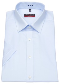 Marvelis Short Sleeve Shirt - Body Fit - Kent Collar - Light Blue - w/o OP