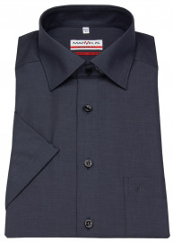 Marvelis Kurzarmhemd - Modern Fit - Chambray - anthrazit - ohne OVP