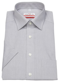 Marvelis Kurzarmhemd - Modern Fit - Chambray - grau - ohne OVP