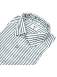 Marvelis Short-sleeved shirt - Modern Fit - Stripes - green / white - Thumbnail ID: arim1n8dbt