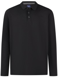 Marvelis Poloshirt - Quick Dry - Langarm - schwarz
