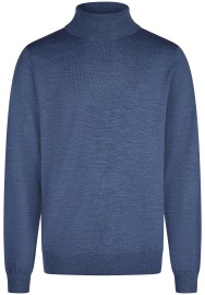 Marvelis Pullover - Merinowolle - Rollkragen - blau