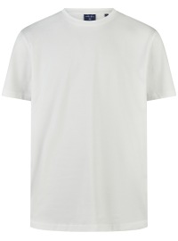 Marvelis T-Shirt - Regular Fit - Rundhals - merzerisierte Baumwolle - gedecktes weiß