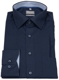 OLYMP Hemd - Comfort Fit - New Kent Kragen - Patch - dunkelblau