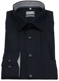 OLYMP Hemd - Comfort Fit - New Kent Kragen - Patch - schwarz