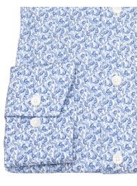 OLYMP Hemd - Comfort Fit - New Kent - Print - dunkelblau / weiß - Thumbnail ID: arim91n5nd
