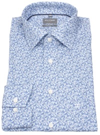 OLYMP Hemd - Comfort Fit - New Kent - Print - dunkelblau / weiß - Thumbnail ID: arim95vho3