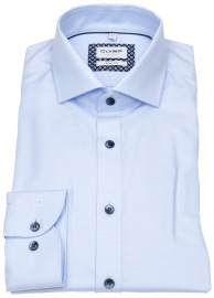 OLYMP Hemd - Level 5 - besonders blickdicht - Kontrastknöpfe - hellblau - 69cm Arm - ohne OVP
