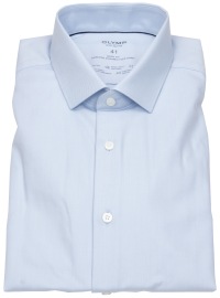 OLYMP Shirt - Level 5 Body Fit - 24/7 Dynamic Flex Shirt - Light Blue - w/o OP