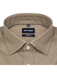 OLYMP Hemd - Level 5 Body Fit - 24/7 Flex Jersey - Print - braun - Thumbnail ID: arimv3m2ts