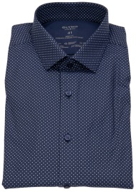 OLYMP Hemd - Level 5 Body Fit - 24/7 Flex Shirt - dunkelblau / hellblau - ohne OVP