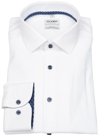 OLYMP Shirt - Level 5 Body Fit - Climate Control - White - Extra Long Sleeve 69cm