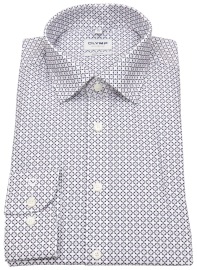 OLYMP Shirt - Level 5 Body Fit - Rose / Anthracite / White - Extra Long Sleeve 69cm - w/o OP