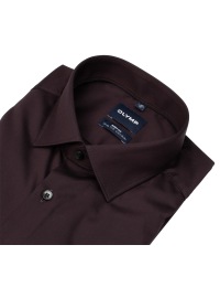 OLYMP Hemd - Level Five Body Fit - Chambray - dunkelrot - Thumbnail ID: arim5a47wq