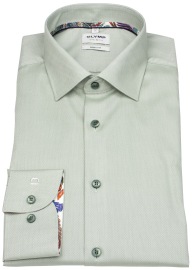 OLYMP Shirt - Level Five Body Fit - Structure - Green