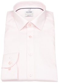 OLYMP Hemd - Level Five Body Fit - Struktur - rosé