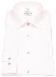 OLYMP Shirt - Level Five Body Fit - Structure - Rose  - Extra Long Sleeve 69cm
