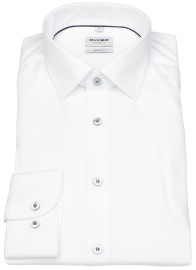 OLYMP Hemd - Level Five Body Fit - Struktur - weiß