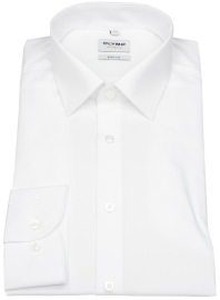 OLYMP Shirt - Level Five Body Fit - White - Extra Long Sleeve 69cm - w/o OP