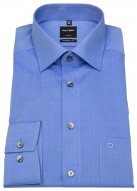 OLYMP Hemd - Luxor Modern Fit - Chambray - blau