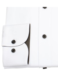 OLYMP Hemd - Modern Fit - 24/7 Climate Control - Kontrastknöpfe - weiß - Thumbnail ID: arim54v68w