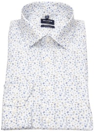 OLYMP Shirt - Modern Fit - Floraler Print - Blue - w/o OP