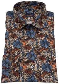 OLYMP Shirt - Modern Fit - Floraler Print - Multicolored - Extra Long Sleeve 69cm - w/o OP