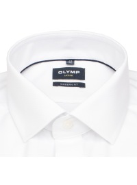 OLYMP Hemd - Modern Fit - Global Kent Kragen - Faux Uni Struktur - weiß - Thumbnail ID: arimfv35bv