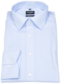 OLYMP Hemd - Modern Fit - Kentkragen - ohne Brusttasche - hellblau