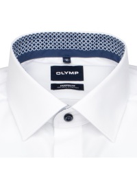 OLYMP Hemd - Modern Fit - Kentkragen - Patch - Kontrastknöpfe - weiß - Thumbnail ID: arim9u1t73