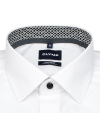 OLYMP Hemd - Modern Fit - Kentkragen - Patch - Kontrastknöpfe - weiß - Thumbnail ID: arimwu2722