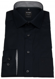 OLYMP Hemd - Modern Fit - Kentkragen - Patch - schwarz