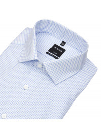 OLYMP Hemd - Modern Fit - Kentkragen - Twill - Gitterkaro - hellblau / weiß - Thumbnail ID: arimndm9c7