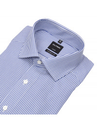 OLYMP Hemd - Modern Fit - Kentkragen - Twill - Streifen - blau / weiß - Thumbnail ID: arimbf9o91