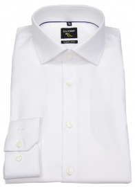OLYMP Hemd - No. Six Super Slim Fit - Twill - Strukturstreifen - weiß - Thumbnail ID: arim7v5uo8
