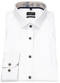 OLYMP Shirt - No. Six Super Slim - Contrast Buttons - White - Extra Long Sleeve 69cm - w/o OP