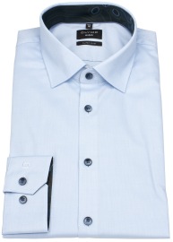 OLYMP Hemd - No. Six Super Slim - New York Kent - Struktur - hellblau