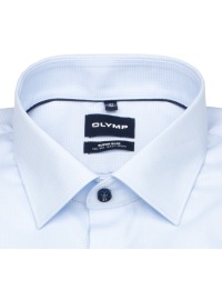 OLYMP Hemd - No. Six Super Slim - Struktur - Kontrastknöpfe - hellblau - Thumbnail ID: arimumd8wm