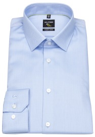 OLYMP Shirt - No. Six Super Slim - Twill - Extra Opaque - Light Blue - w/o OP