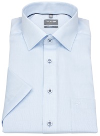 OLYMP Kurzarmhemd - Comfort Fit - Kentkragen - AirCon - hellblau