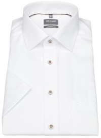 OLYMP Kurzarmhemd - Comfort Fit - Kentkragen - AirCon - weiß