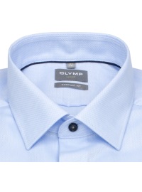OLYMP Kurzarmhemd - Comfort Fit - Struktur - Kontrastknöpfe - hellblau - Thumbnail ID: arimcsquc5