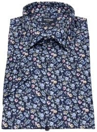 OLYMP Kurzarmhemd - Modern Fit - New Kent - floraler Print - mehrfarbig