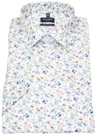 OLYMP Kurzarmhemd - Modern Fit - New Kent - floraler Print - mehrfarbig