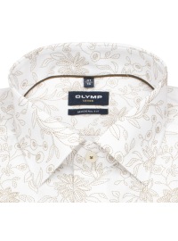 OLYMP Kurzarmhemd - Modern Fit - Print - beige / weiß - Thumbnail ID: arim5249md