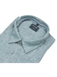 OLYMP Leinenhemd - Regular Fit - Casual - Kentkragen - grün - Thumbnail ID: arim6s5adh